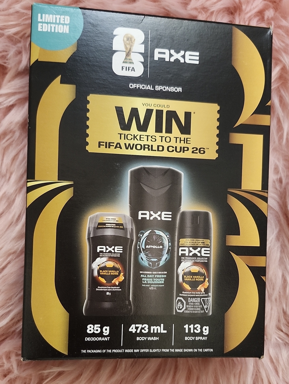 LIMITED EDITION FIFA AXE OFFICIAL MEN'S GROOMING PRODUCTS GIFT SET